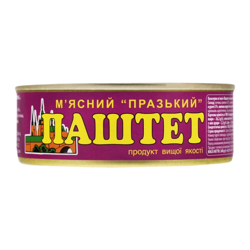 Паштет м&#039;ясний Празький ОПК, 240 г