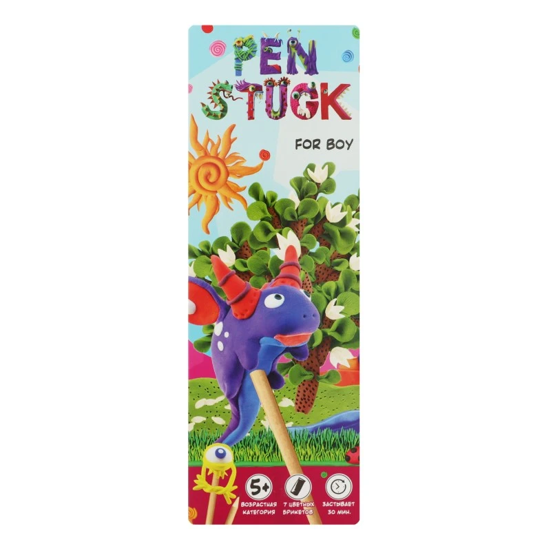 Набір маси для ліплення для дітей від 5 років 30710 Pen Stuck for boy Strateg, 1шт