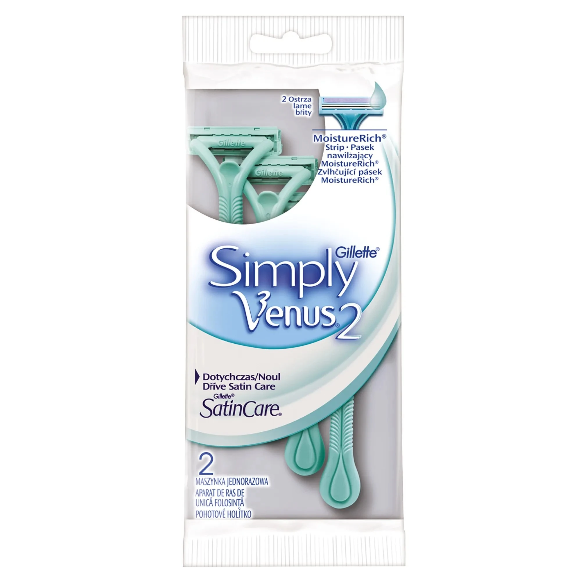 Змінні картриджі для гоління Venus 2 Simply Gillette, 2 шт