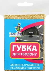Губка для тефлону Добра господарочка, 1шт/уп.