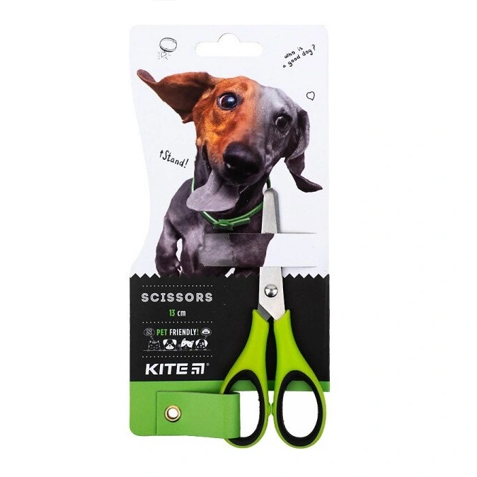 Ножиці дитячі 13 см Dogs гумові вставки асорті ,Kite шт
