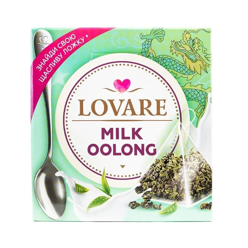 Чай пакетований зелений Milk Oоlong Lovare, 15 шт/уп.