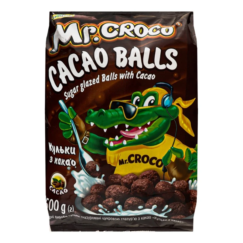 Сніданки сухі Cacao Balls Mr.Croco Золоте Зерно, 500 г