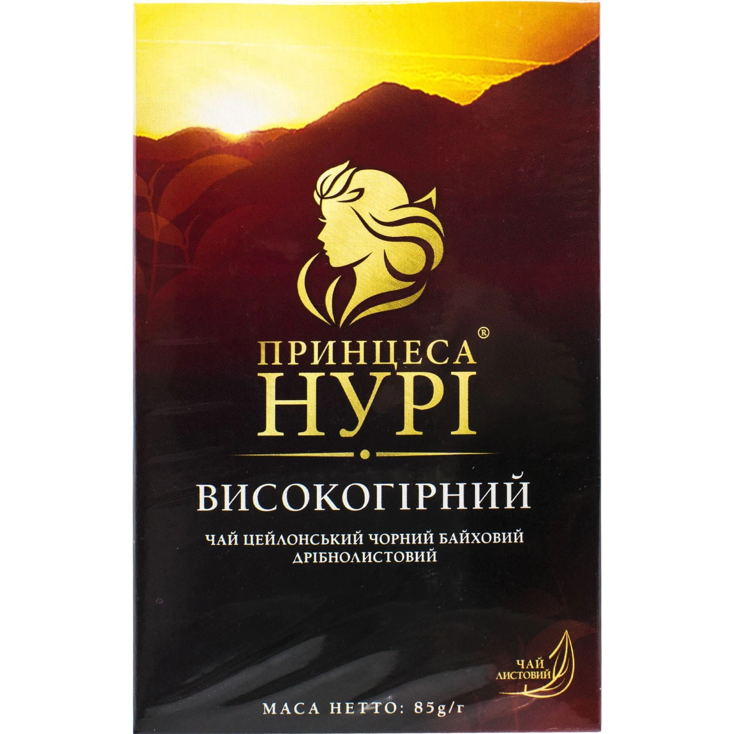 Чай листовий чорний Високогірний Принцеса Нурі, 85 г