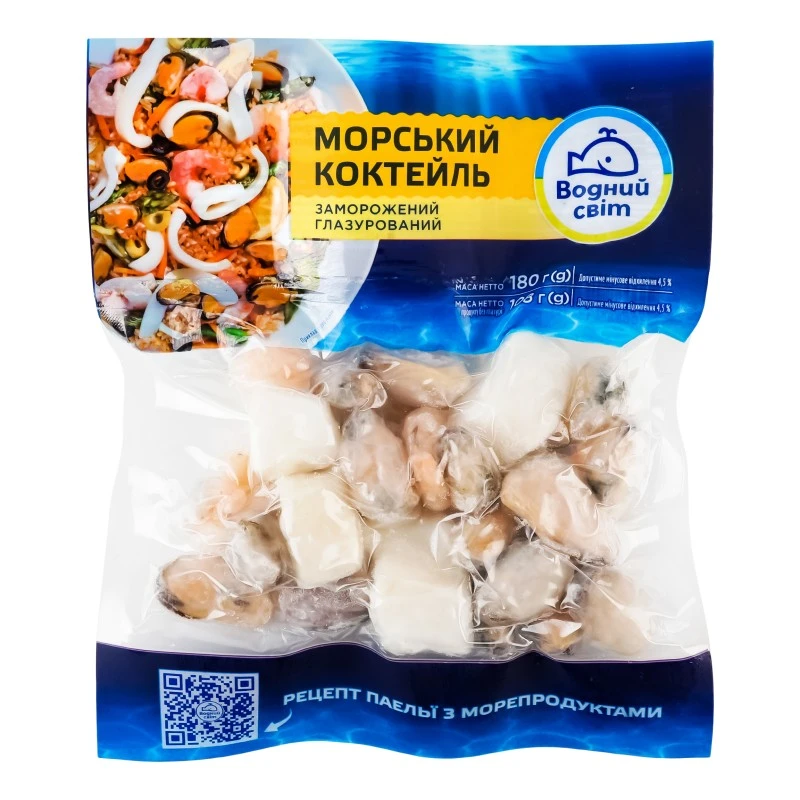 Морський коктейль заморожений Водний світ, 180 г