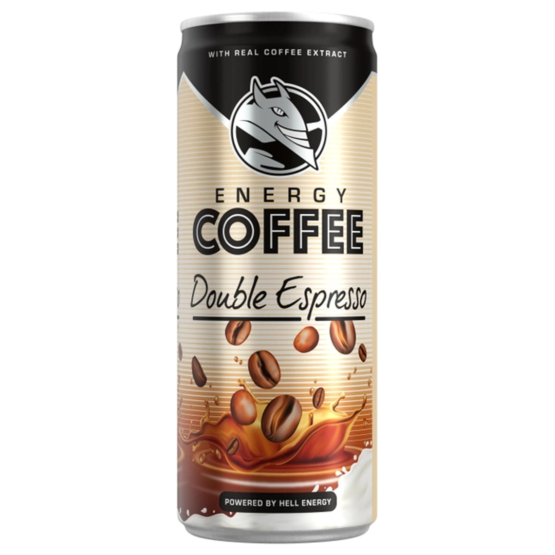 Напій кавовий Energy Coffee Double Espresso ж/б Hell, 0.25 л