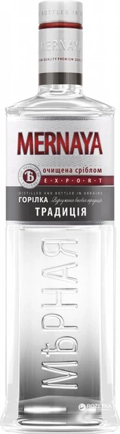 Горілка Традиція експортна 40% Мірна, 0.5л