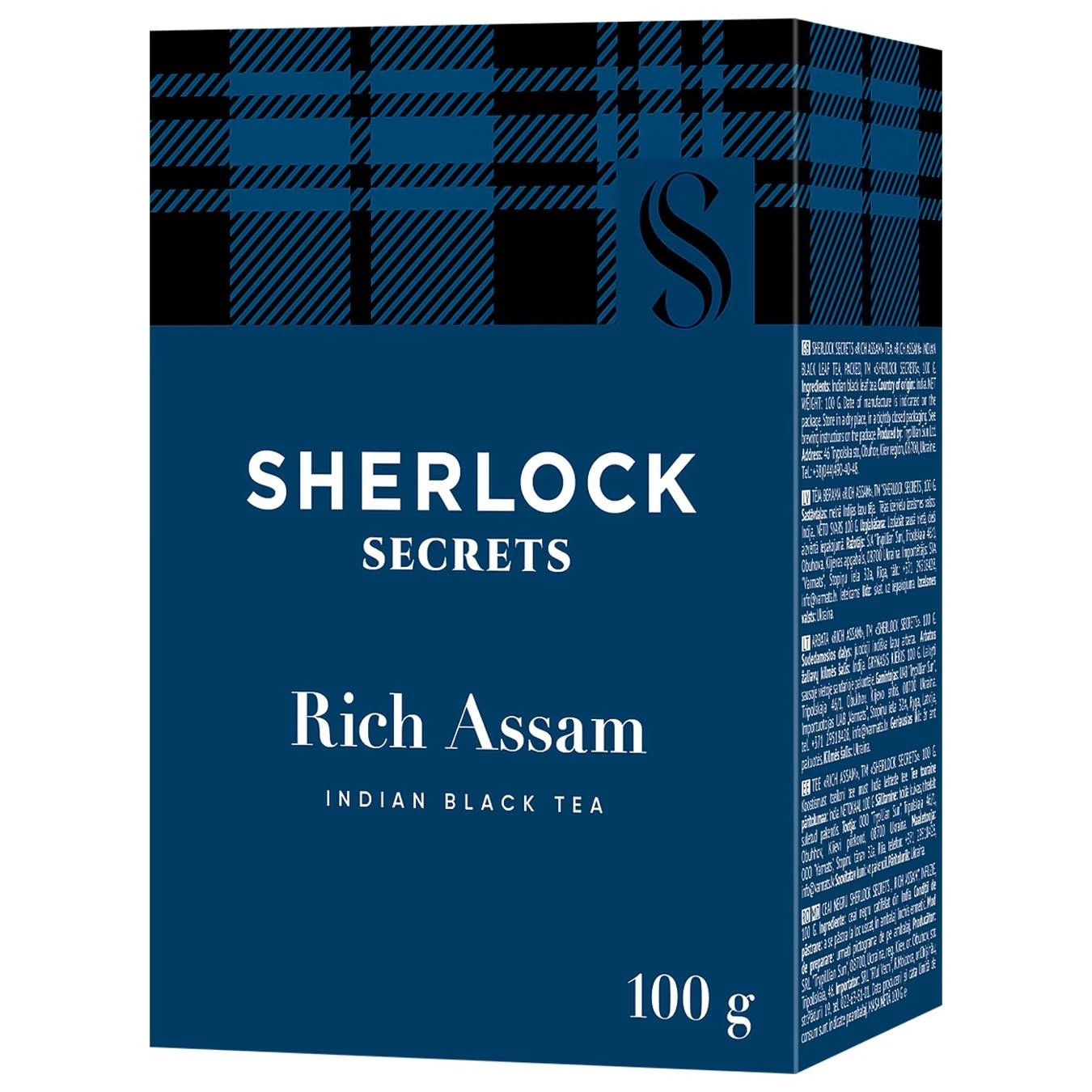Чай листовий чорний Rich Assam Sherlock Secrets, 100 г