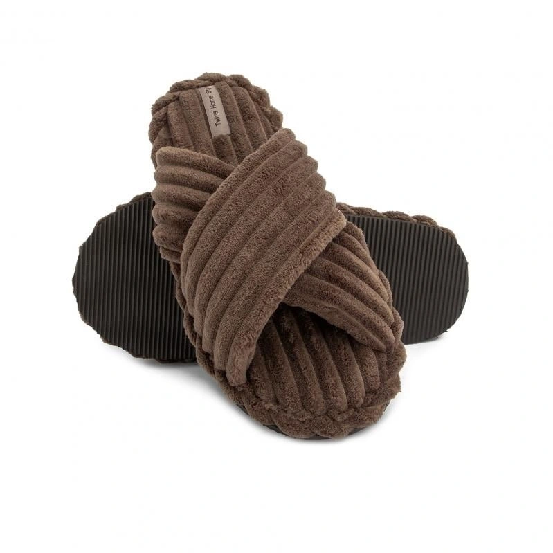 Капці домашні жіночі HS-Puffy brown (Х) р.36-37 Twins, пара
