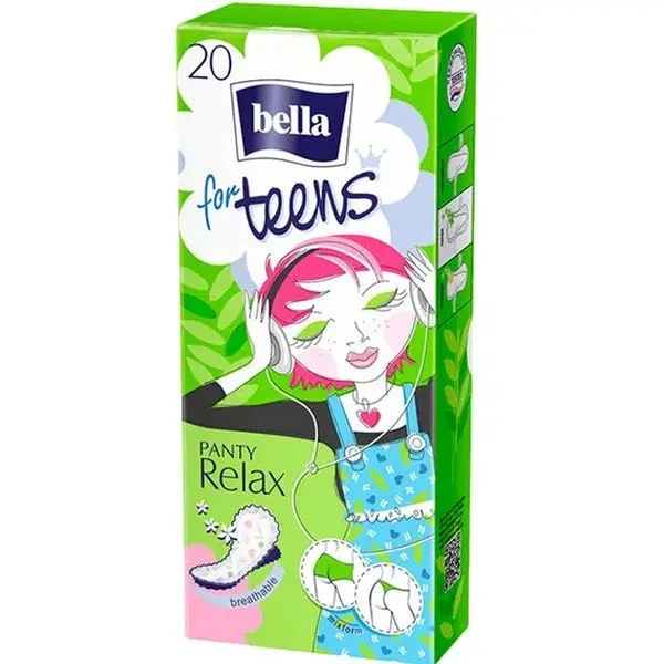 Прокладки гігієнічні щоденні Panty Relax For Teens Bella, 20 шт/уп.