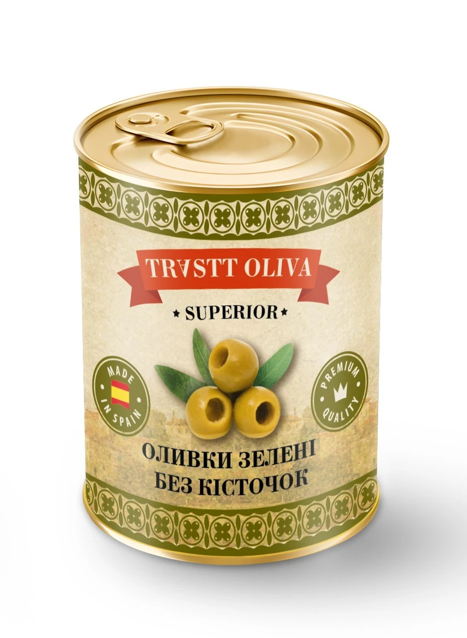 Оливки без кісточки зелені TRVSTT, 280г