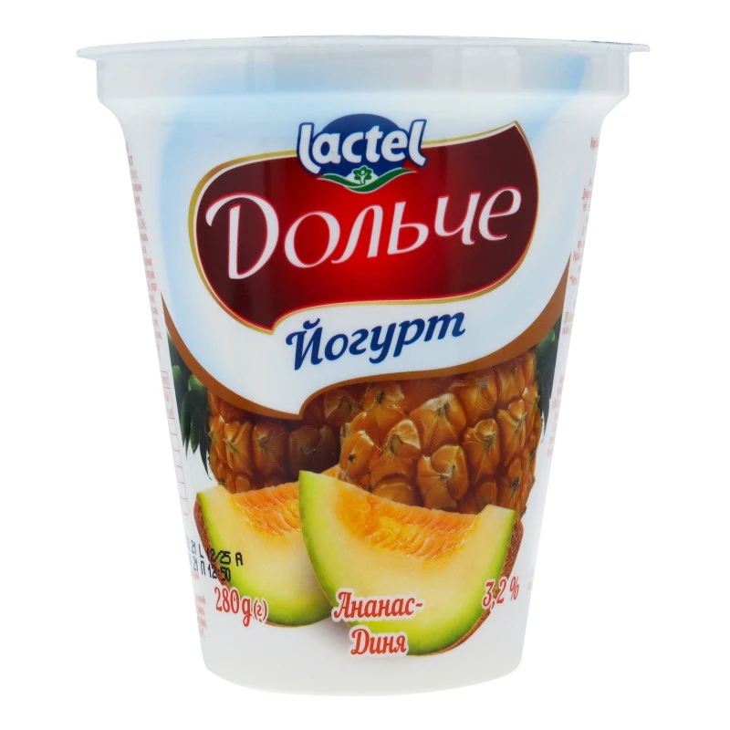 Йогурт 3.2% Ананас-диня Дольче, 280 г