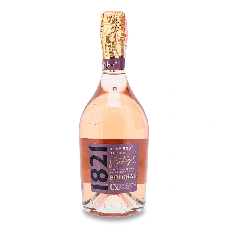 Вино ігристе рожеве брют 1821 Vintage Bolgrad, 0.75 л