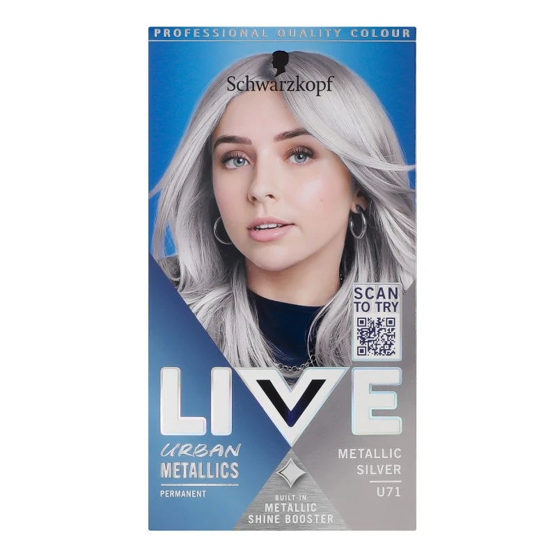 Крем-фарба для волосся Live U71 Сріблястий Металік Schwarzkopf, шт