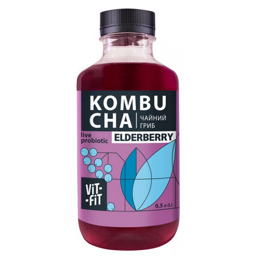 Напій Kombucha Elderberry Vit-Fit, 0.5 л