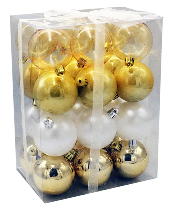 Набір новорічних куль 24 шт. D6 см Кавові Арт.SYQF-0122184, Меломан