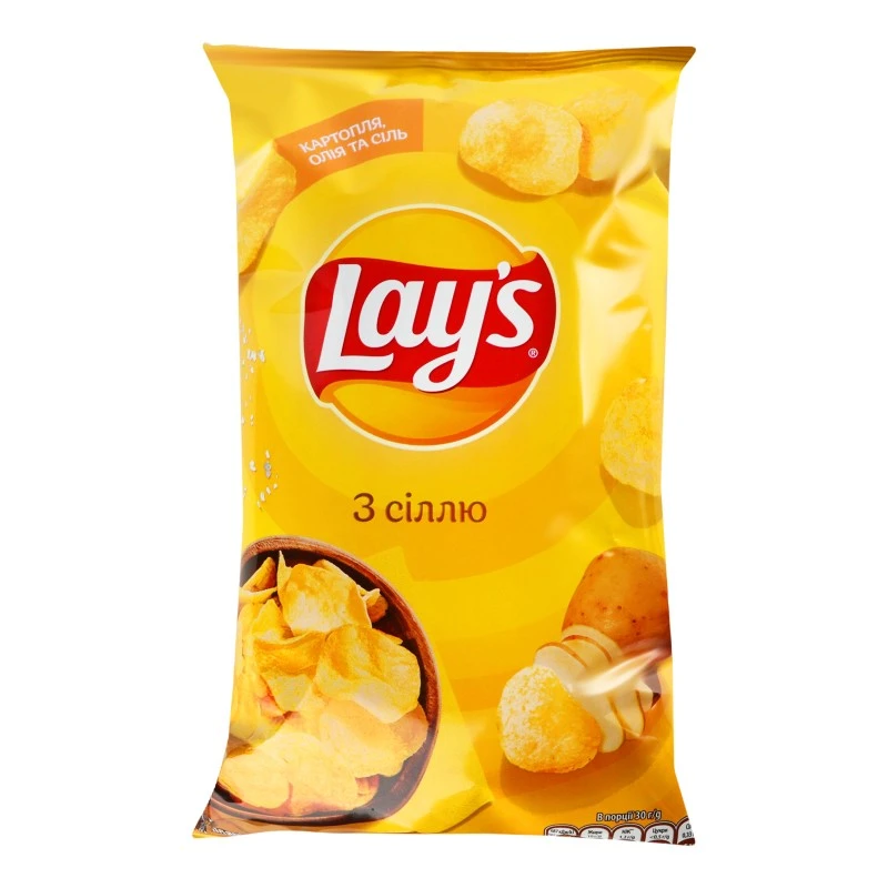 Чіпси із сіллю Lay&#039;s, 120 г