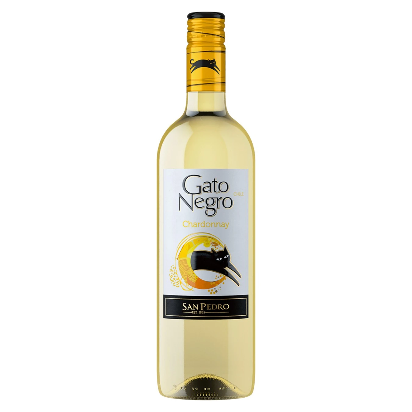 Вино біле сухе Chardonnay Gato Negro, 0.75 л