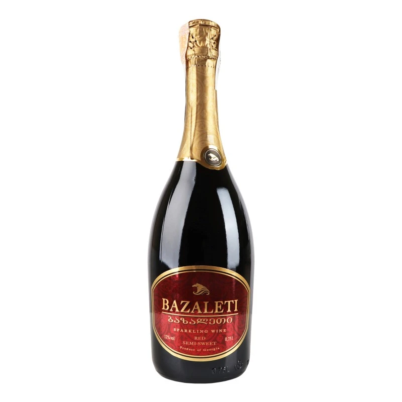 Вино ігристе червоне напівсолодке Bazaleti, 0.75 л