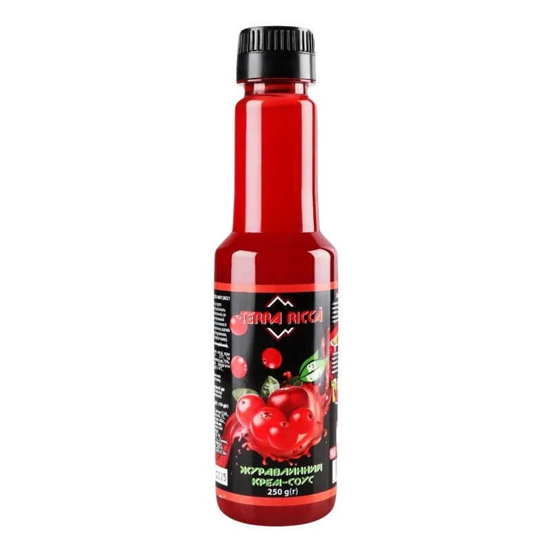 Крем-соус журавлинний п/пл Terra Ricca, 250 г