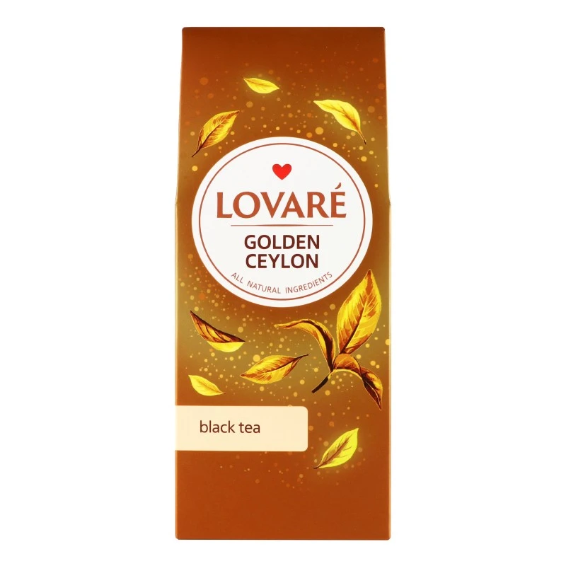 Чай листовий чорний Golden Ceylon Lovare, 80 г