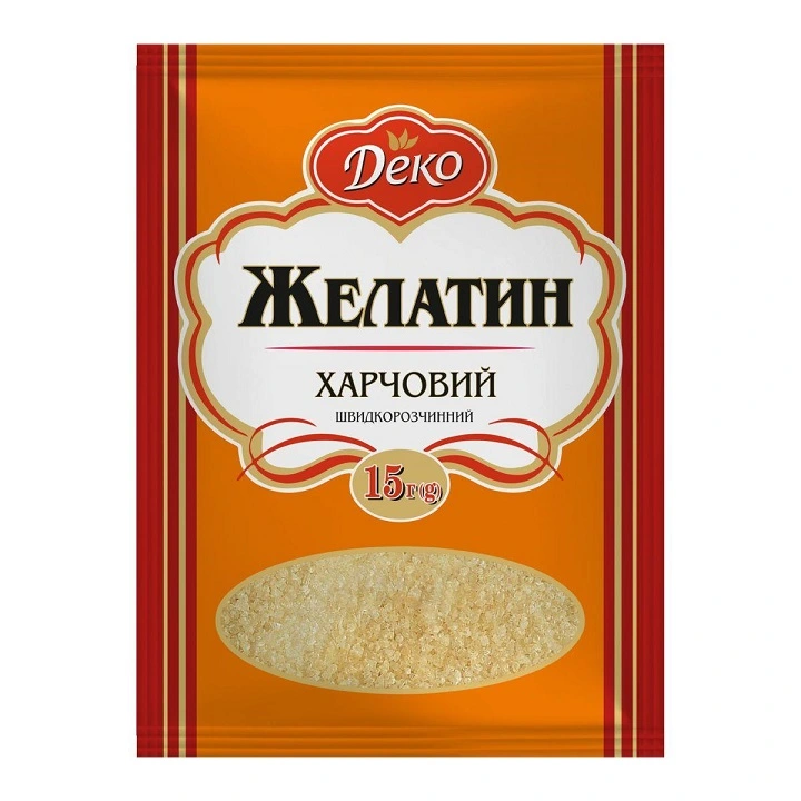 Желатин швидкорозчинний Деко, 15 г