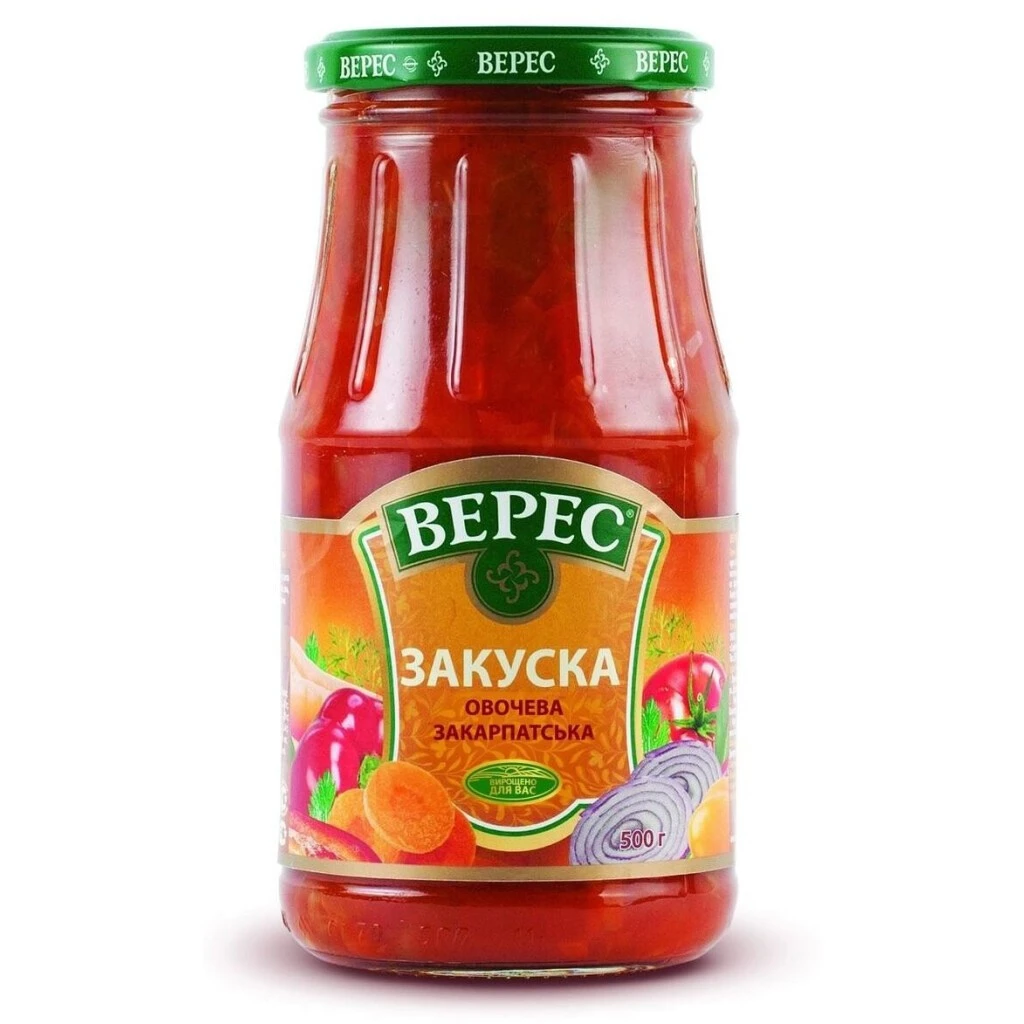 Закуска овочева Закарпатська Верес, 500 г
