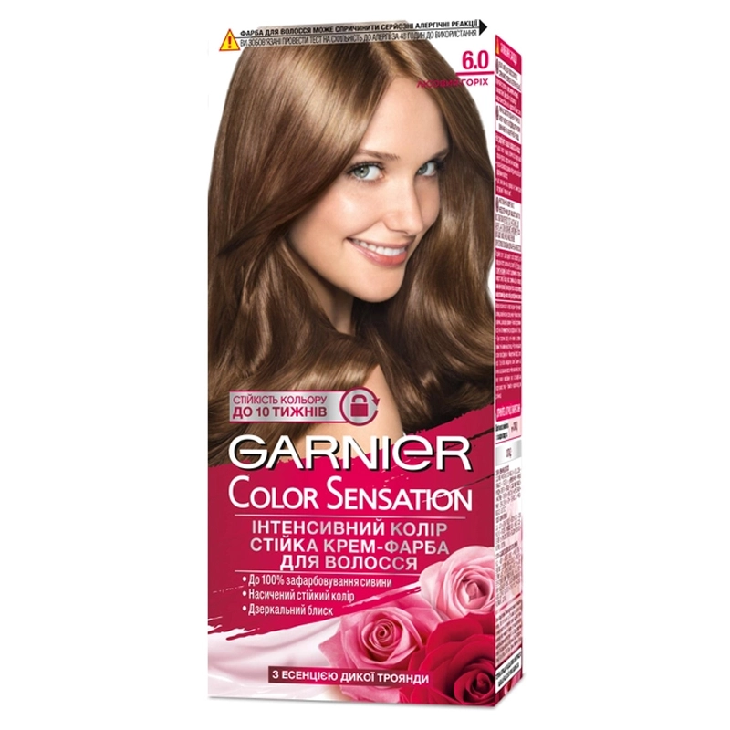 Фарба для волосся відтінок 6.0 Лісовий горіх Garnier, 110 мл