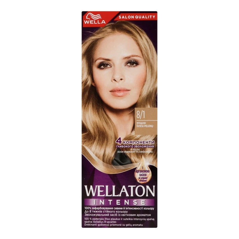 Крем-фарба для волосся Intense Wellaton 8/1 Wella, 1шт