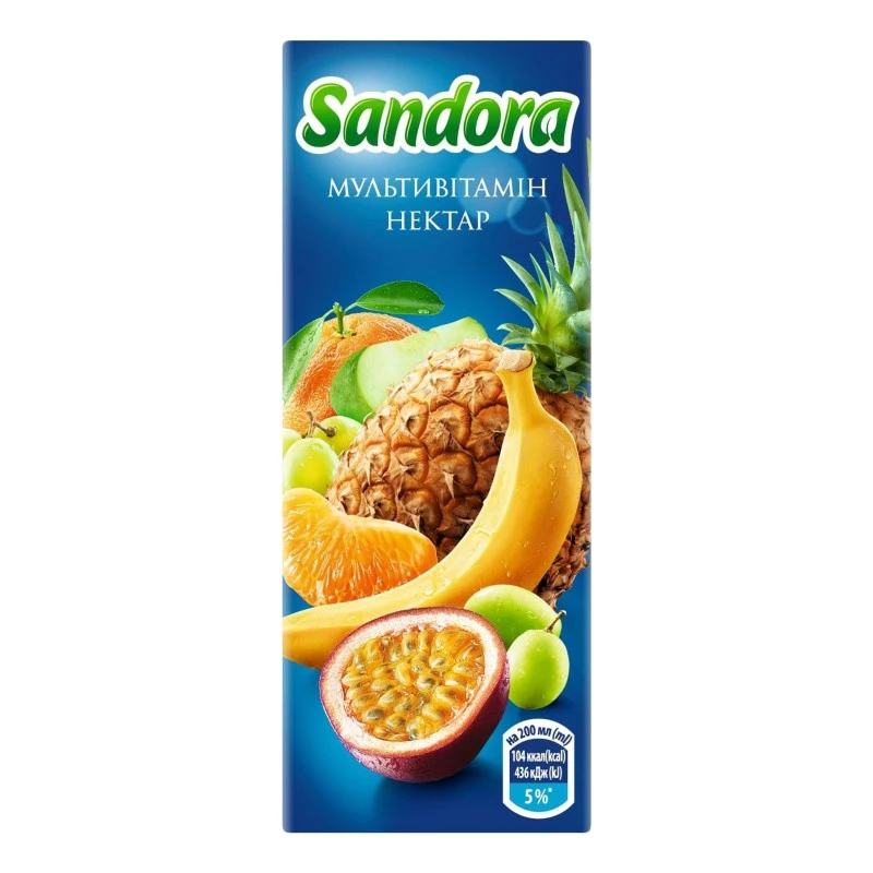 Нектар Мультивітамін Sandora, 0.2 л