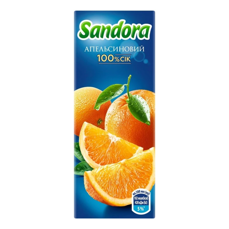 Сік Апельсин Sandora, 0.2 л