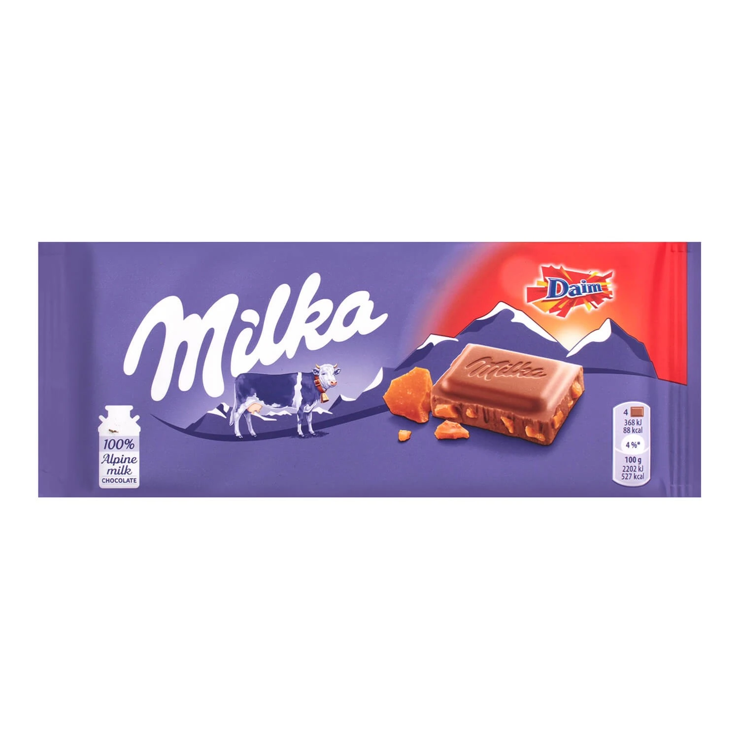Шоколад молочний мигдаль-карамель Мілка, 100 г