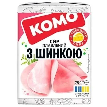 Сир плавлений 35% З шинкою Комо, 75 г