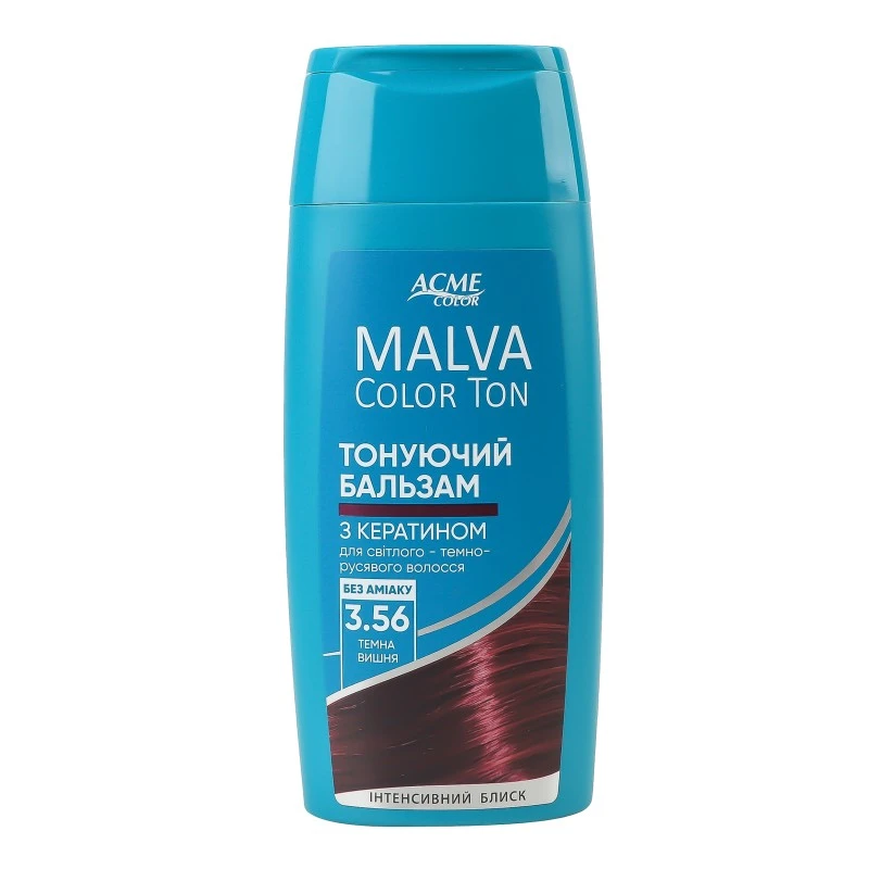 Бальзам тонуючий для волосся Color Ton 3.56 темна вишня Malva 180мл