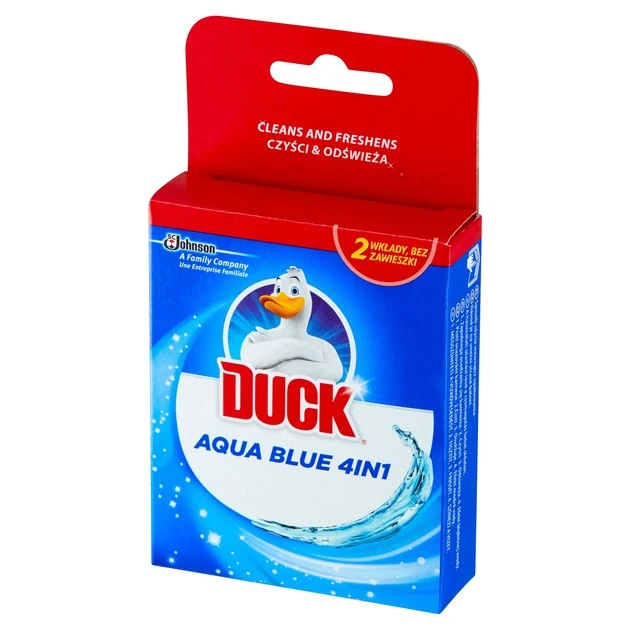 Блок для очищення унітазу Aqua синій Duck, 2 шт/уп.
