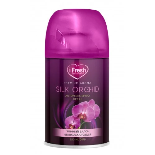Змінний балон д/освіжувача повітря premium aroma silk orchid !Fresh, 250 мл