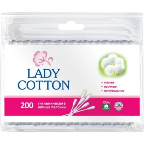 Ватні палички Lady Cotton, 200 шт/уп.