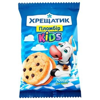 Морозиво пломбір Kids Хрещатик, 70г