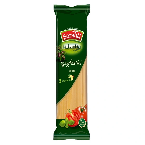 Макаронні вироби спагеттіні Sorenti, 400 г