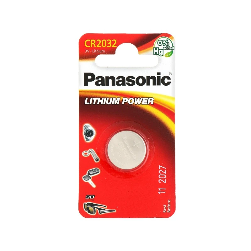 Батарейки CR-2032 LithiumI 3v Panasonic, 1шт