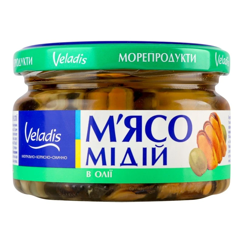 М&#039;ясо мідій в олії Veladis, 200г