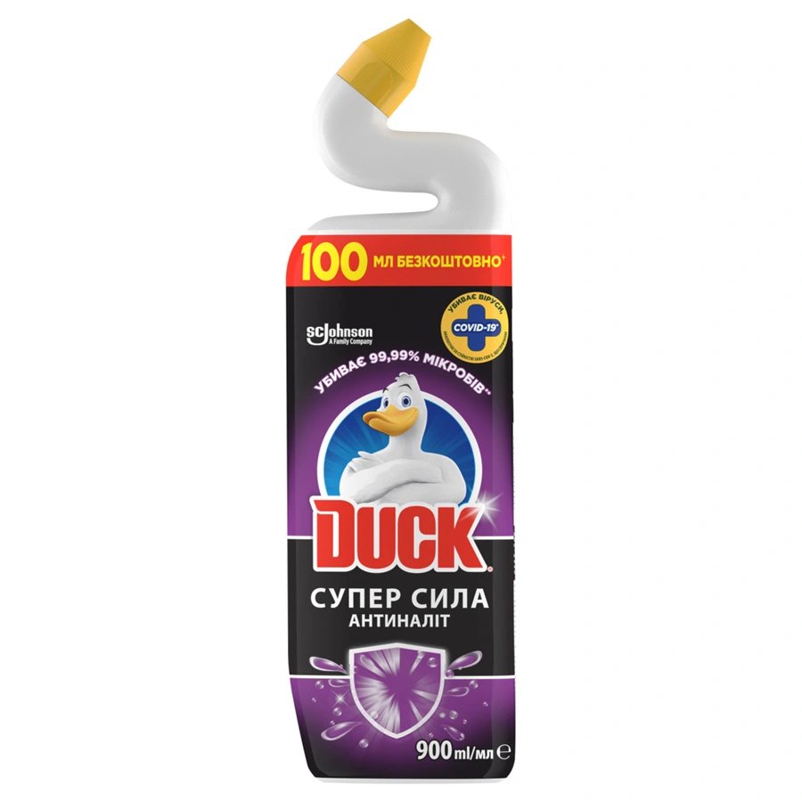 Гель для очищення унітазу Антиналіт Супер Cила Duck, 900 мл