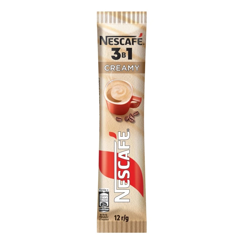 Напій кавовий розчинний 3в1 Крімі Дисплей Nescafe, 12 г