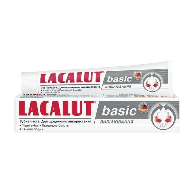 Паста зубна вибілювання Basic Lacalut 75мл