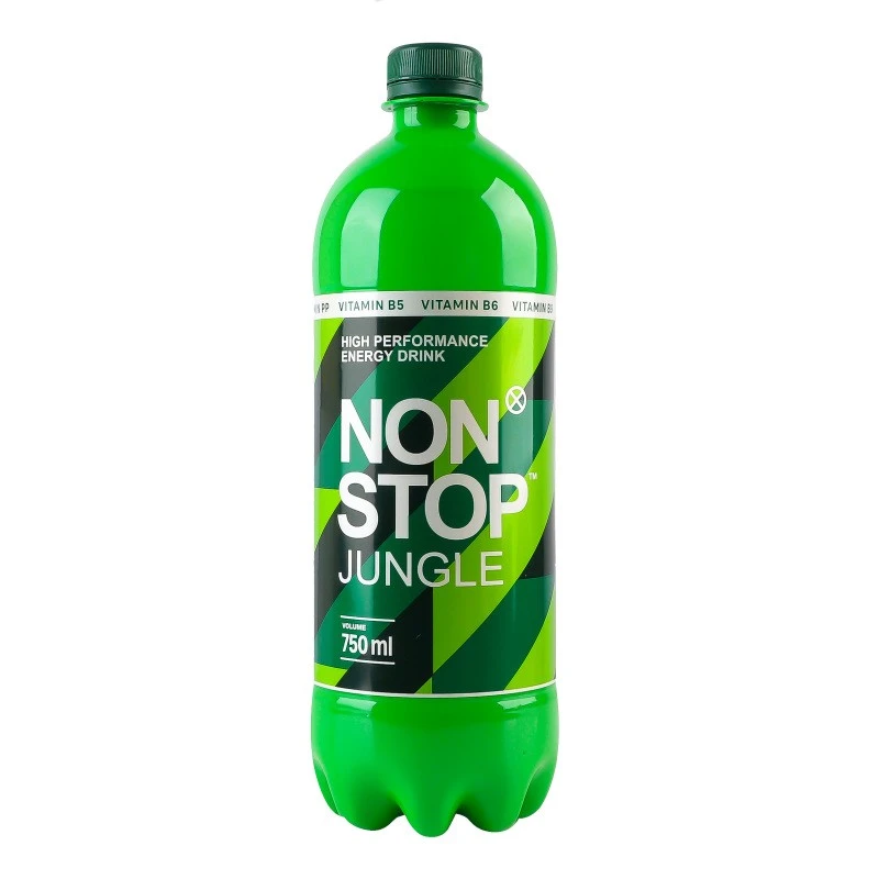 Напій енергетичний б/а газований Jungle Non Stop, 0.75 л