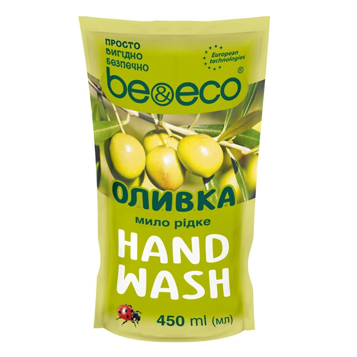 Мило рідке Оливка  Be&amp;Eco, 450 мл