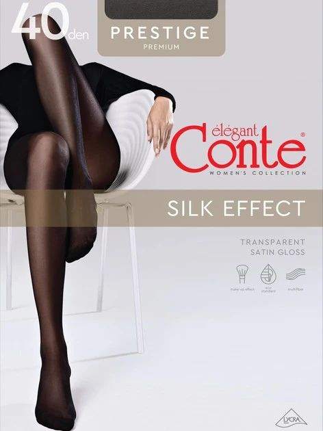 Колготки Prestige 40 den Nero Conte Elegant, р.4