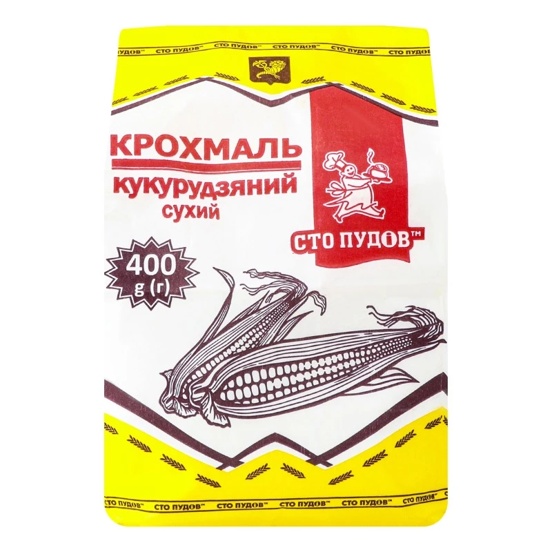 Крохмаль кукурудзяний сухий Сто пудів, 400 г