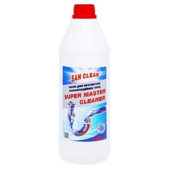 Засіб для чищення труб San Clean Pipe Cleaner Super Master Cleaner, 1,2 л