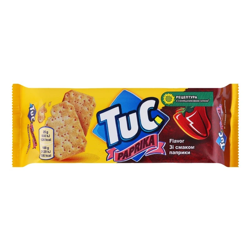 Крекер солоний Paprika Tuc, 100 г